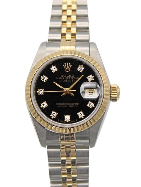 rolex women's stainless steel watch|Rolex datejust 26mm diamond bezel.